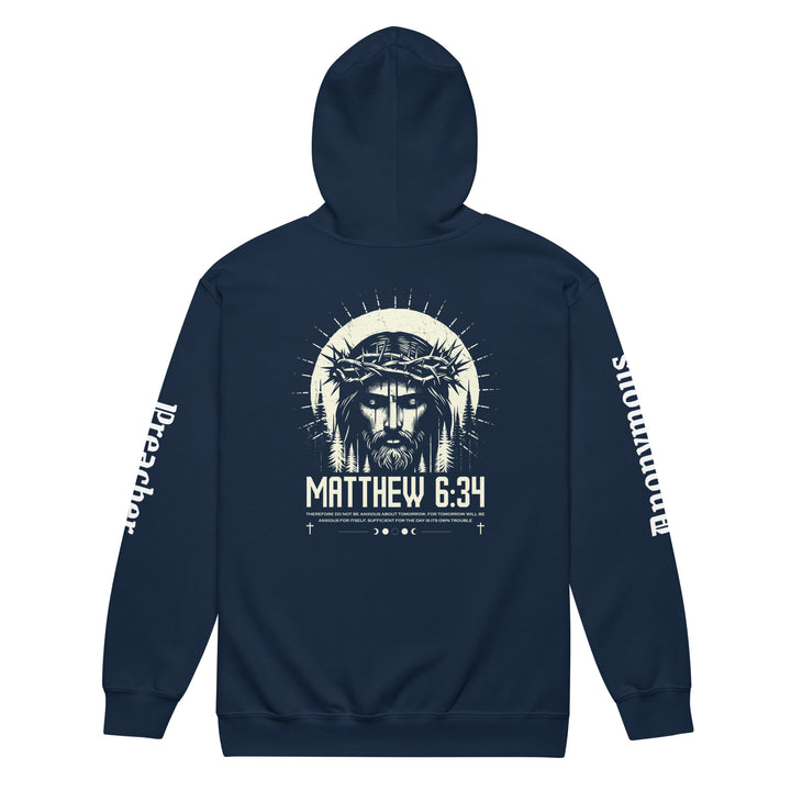 Anxious heavy blend zip hoodie