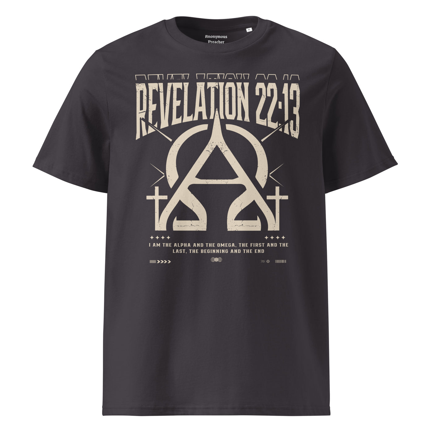 Casual men’s ribbed tee with smooth texture