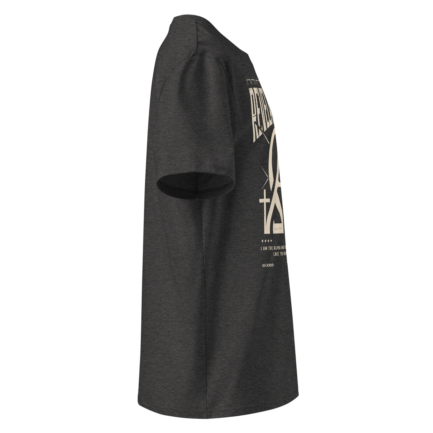 Ribbed neck T-shirt with clean monochrome design