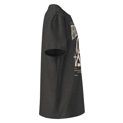 Ribbed neck T-shirt with clean monochrome design