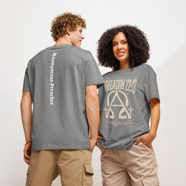 Alpha Omega organic ribbed neck t-shirt
