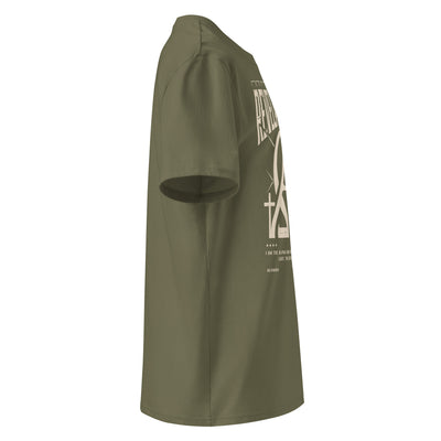 Clean ribbed T-shirt with discreet graphic element